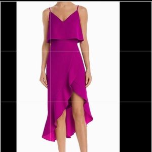 Aqua cocktail dress /Formal high low dress